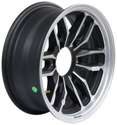 Aluminum Osprey Trailer Wheel - 15" x 6" Rim - 6 on 5-1/2 - Matte Black - LH27VR