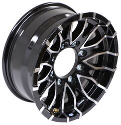 Aluminum Eagle Trailer Wheel - 16" x 7" Rim - 8 on 6-1/2 - Glossy Black - LH32FR