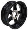 wheel only aluminum liger trailer - 15 inch x 5 rim on 4-1/2 glossy black