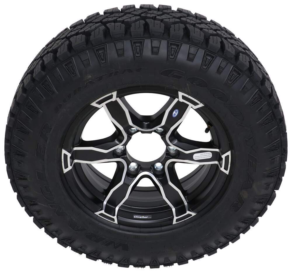 Goodyear Wrangler LT225/75R16 OffRoad Tire w 16" Liger Aluminum Wheel 6 on 51/2 LR E