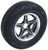 tire with wheel 15 inch castle rock st205/75r15 radial w/ margay aluminum - 5 on 4-1/2 lr c black