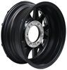 wheel only 15 inch aluminum eagle trailer - x 6 rim on 5-1/2 matte black