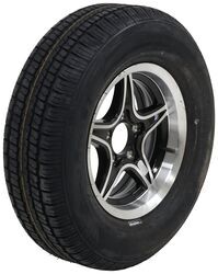 Castle Rock ST205/75R14 Radial Tire w/ 14" Margay Aluminum Wheel - 5 on 4-1/2 - LR C - Black - LH64VR