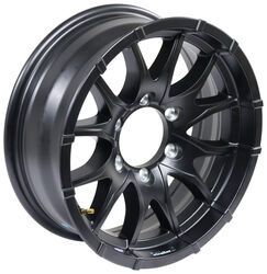 Aluminum Eagle Trailer Wheel - 16" x 6" Rim - 6 on 5-1/2 - Matte Black - LH67VR