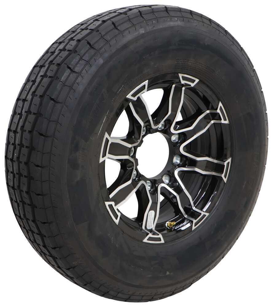 Westlake ST235/80R16 Radial Tire w/ 16" Liger Aluminum Wheel - 8 on 6-1/2 - LR E - Glossy Black - LH76FR