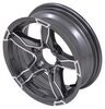 wheel only 14 inch aluminum liger trailer - x 5 on 4-1/2 gunmetal gray