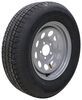 tire with wheel 5 on 4-1/2 inch castle rock st205/75r15 radial trailer w/ 15 silver mod - load range c