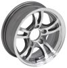 Aluminum Jaguar Trailer Wheel - 14" x 5-1/2" Rim - 5 on 4-1/2 - Gunmetal Gray