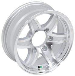 Aluminum Lynx Trailer Wheel - 15" x 6" Rim - 6 on 5-1/2 - Silver - LHSL311