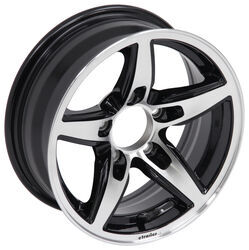 Aluminum Bobcat Trailer Wheel - 14" x 5-1/2" Rim - 5 on 4-1/2 - Black