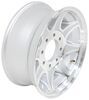 wheel only 8 on 6-1/2 inch aluminum lynx trailer - 17-1/2 x 6-3/4 rim silver