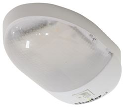 Custer 12V LED RV Dome Light - Single - 7-1/4" Long x 4-1/3" Wide - White Housing - LIL9L