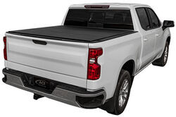 Lomax Stance Hard Tonneau Cover - Folding - Aluminum - Black Urethane