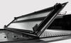 fold-up - hard aluminum and vinyl lomax tonneau cover folding black urethane