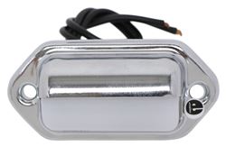 Optronics Mini Trailer License Plate Light - Chrome Plated - Incandescent - Rectangle - Clear Lens - LP31CB