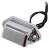 license plate lights non-submersible optronics mini led trailer light w/ chrome housing - 2 diodes rectangle clear lens