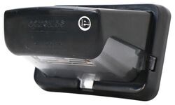 LED Trailer License Plate Light - Submersible - 3 Diodes - Clear Lens - Black Housing - LPL82CBB
