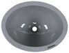 bathroom sink single lasalle bristol bowl rv - 13-3/4 inch long x 10-3/8 wide gray