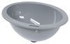 bathroom sink 13-3/4 x 10-3/8 inch lasalle bristol single bowl rv - long wide gray
