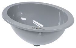 LaSalle Bristol Single Bowl RV Bathroom Sink - 13-3/4" Long x 10-3/8" Wide - Gray - LSB84FR