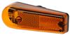 clearance lights rear side marker peterson or trailer light w/ reflector - submersible teardrop amber lens