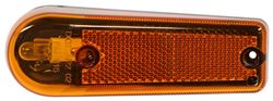Peterson Clearance or Side Marker Trailer Light w/ Reflector - Submersible - Teardrop - Amber Lens - M116A