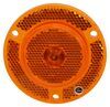 clearance lights 3 inch diameter peterson or side marker trailer light w/ reflector - incandescent round amber lens