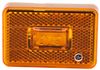 Peterson Piranha LED Clearance or Side Marker Light w/ Reflector - 2 Diodes - Rectangle - Amber Lens