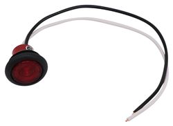 Peterson Piranha Mini LED Clearance or Side Marker Light w/ Grommet - 1 Diode - Round - Red Lens - M171R