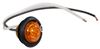 clearance lights 3/4 inch diameter peterson led mini and side marker trailer light w/ grommet - 1 diode round amber lens