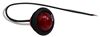 clearance lights 3/4 inch diameter peterson led mini and side marker trailer light w/ grommet - 1 diode round red lens