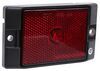 clearance lights 3-15/16l x 2-5/16w inch peterson led or side marker trailer light w/ reflector - 1 diode rectangle red lens