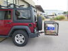 2013 jeep wrangler unlimited  flat carrier fits 2 inch hitch 23x47 carpod walled cargo w/ lid - hitches steel 450 lbs