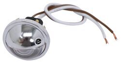 Peterson Great White LED License Plate Light - 4 Diodes - Chrome Housing - Round - Clear Lens - M298C