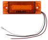 clearance lights 6l x 2w inch peterson piranha led and side marker trailer light w/ turn signal - 6 diodes amber lens