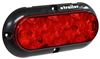 Peterson Piranha LED Trailer Tail Light - Stop, Tail, Turn - 10 Diodes - Oval - Red Lens - 12V/24V Red M423R-4
