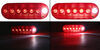 tail lights stop/turn/tail/backup peterson lumenx led trailer light - stop turn backup 7 diodes oval red/clear lens