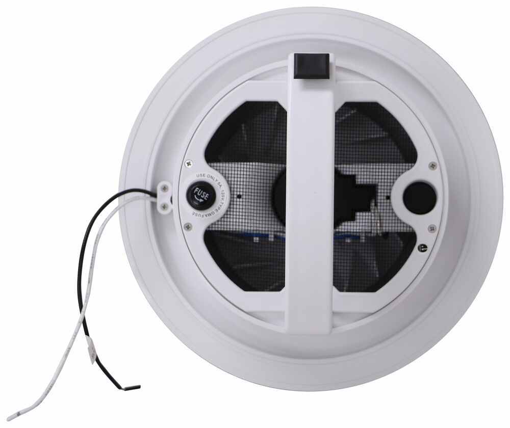 MaxxAir MaxxFan Dome Plus with 12-Volt Fan and LED Light, 6 in. Diameter -  Black 00-03810B - The Home Depot