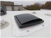 2018 jayco seneca motorhome  roof vent maxxfan plus w/ 12v fan thermostat and remote - powered lift 10 speed smoke