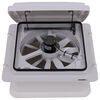 vent 12v fan maxxfan roof w/ - manual lift 4 speed white