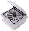 maxxair rv vents and fans roof vent maxxfan w/ 12v fan - manual lift 4 speed white