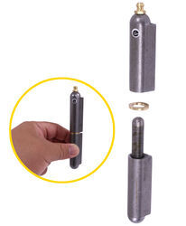 Weld-On Hinge w/ Brass Bushing and Grease Zerk - Steel - 4-3/4" Long - 3/8" Pin Diameter - MA49ZR