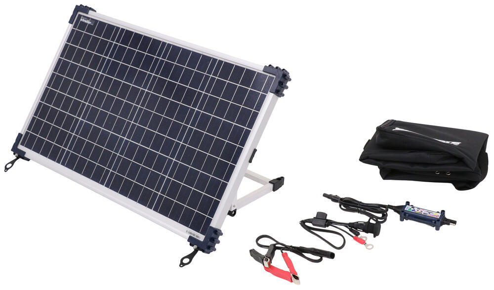 OptiMate Solar Duo Portable Solar Panel with Controller - 40 Watt Solar Panel - MA56JR