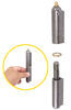 barrel hinge weld-on w/ brass bushing and grease zerk - steel 5-15/16 inch long 1/2 pin diameter