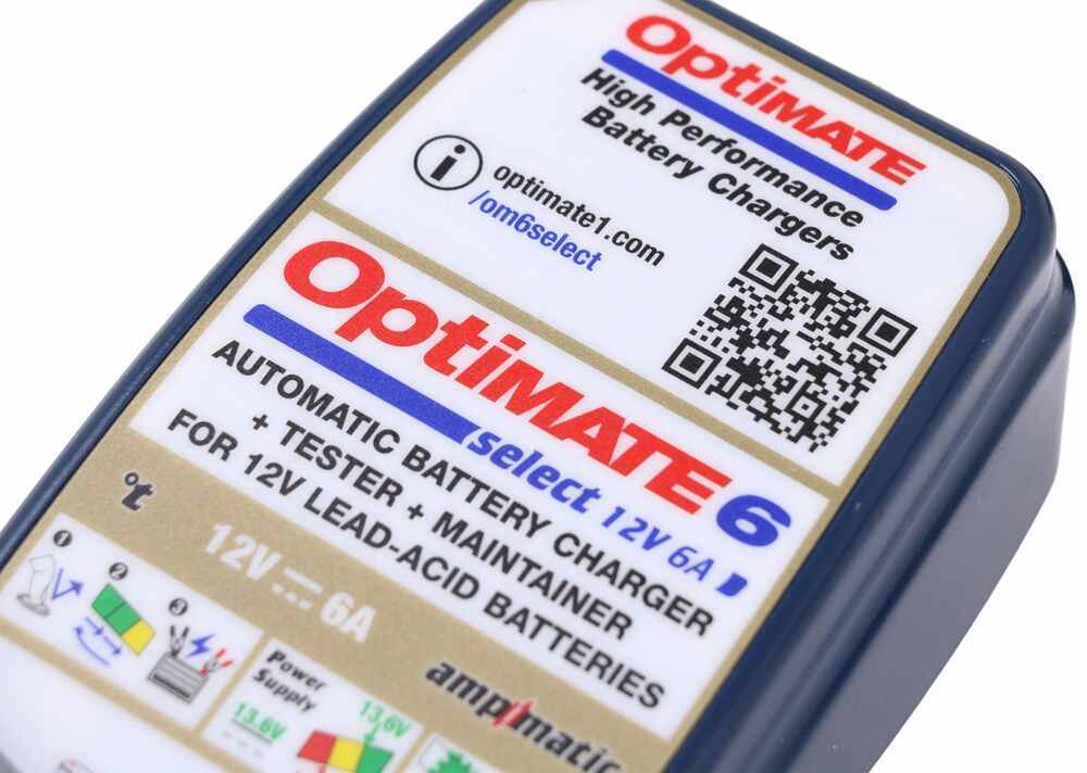 Optimate 6 Select - 12V 6A, TM-371, 9-Step Gold Series Battery Saving  Charger & maintainer : Automotive 