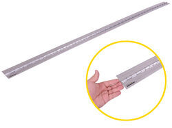 3" Wide Continuous Hinge - 6' Long - 1/4" Pin Diameter - Aluminum - MA74ZR