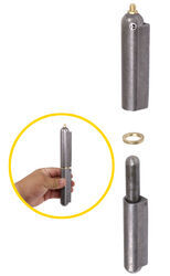 Weld-On Hinge w/ Brass Bushing and Grease Zerk - Steel - 7-7/8" Long - 5/8" Pin Diameter - MA79ZR