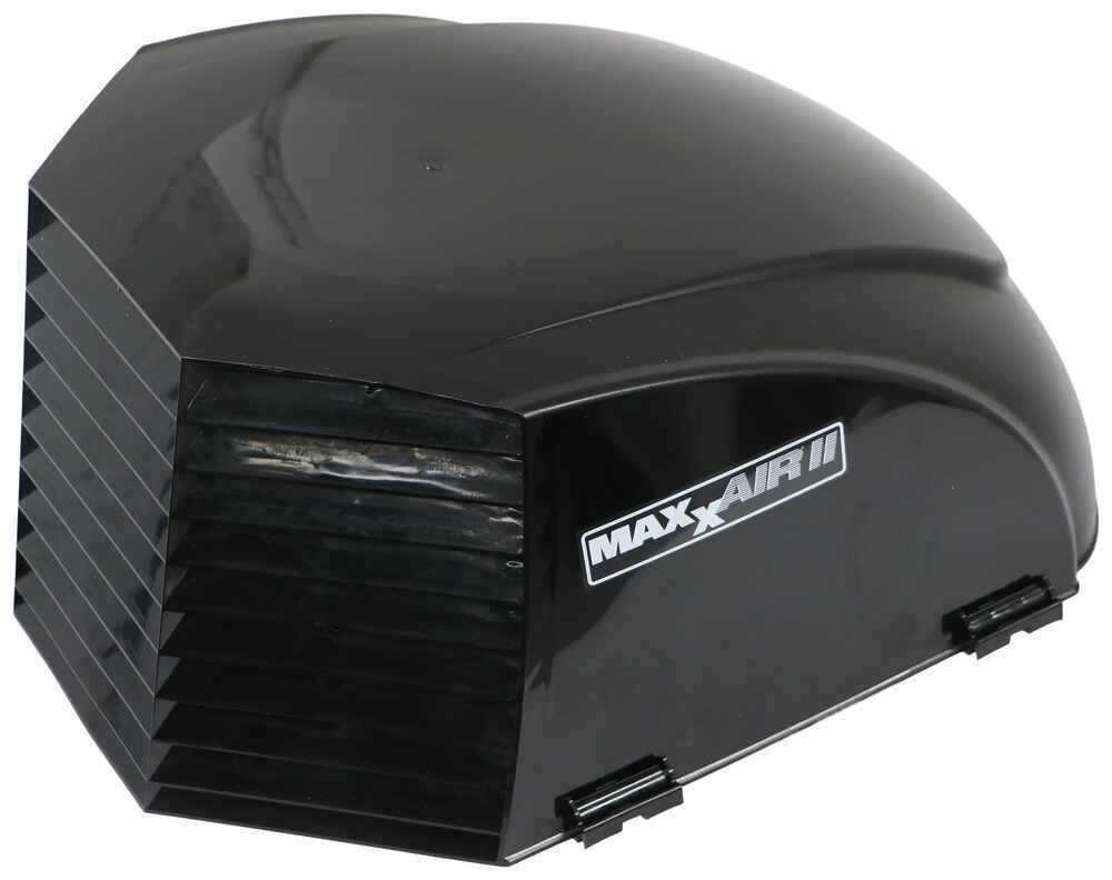 MaxxAir II RV and Trailer Roof Vent Cover w/ EZClip - Black - MA86JR