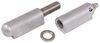 barrel hinge 3-15/16 inch long weld-on w/ stainless bushing and grease zerk - aluminum 3/8 pin