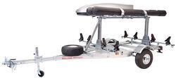 Malone 2 Tier LowBed MegaSport Trailer with Saddles - Cargo Box - Fishing Rod Tubes - 1,000 lbs - MAL22FR